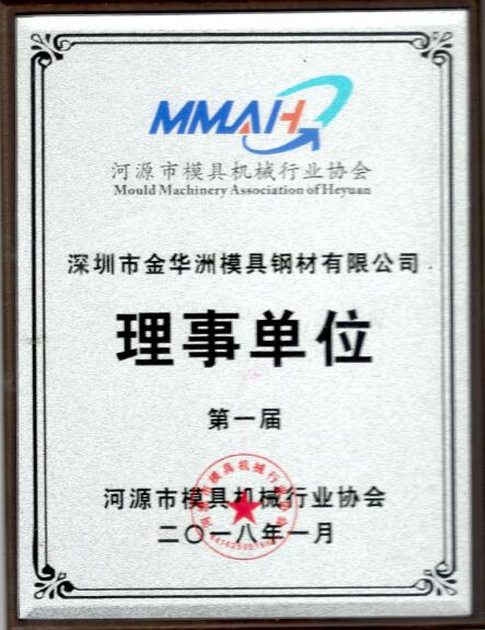 河源市模具機械行業(yè)協(xié)會理事單位